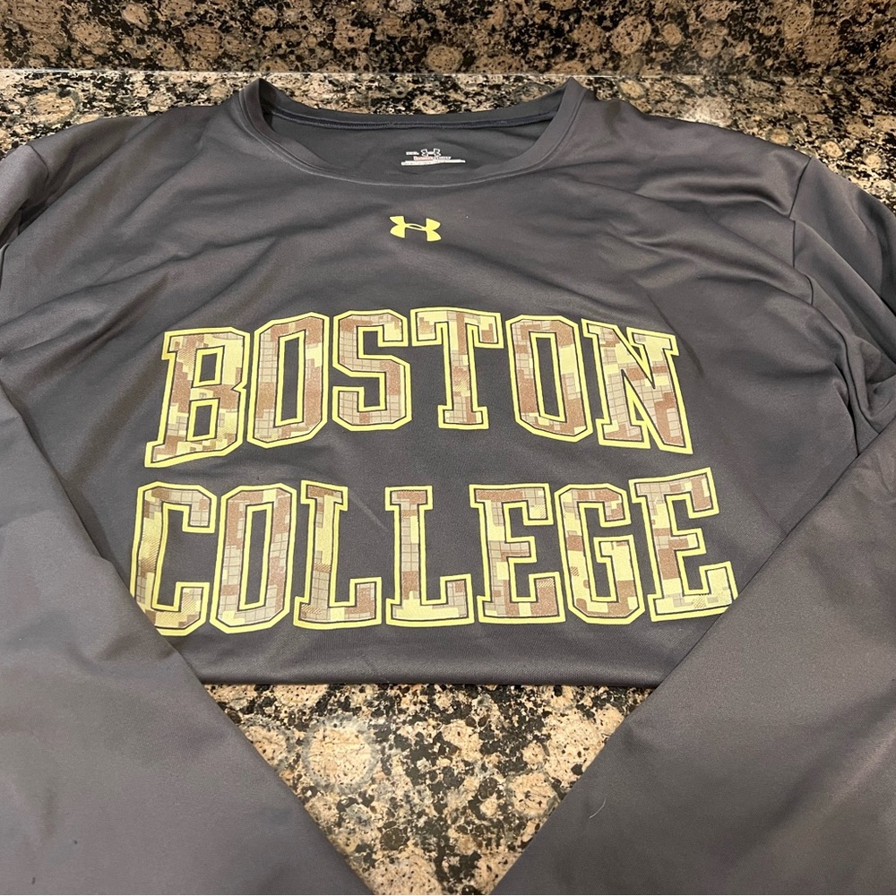Boston College Gray Long Sleeved UA